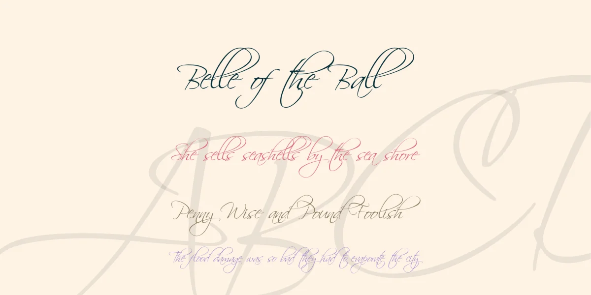 Scriptina Font Family preview 2