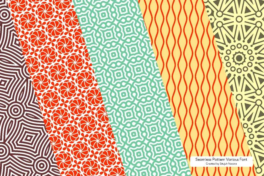 Seamless Patterns Various Font preview 4