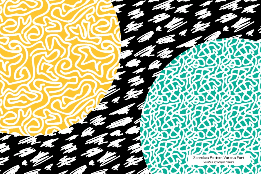 Seamless Patterns Various Font preview 5