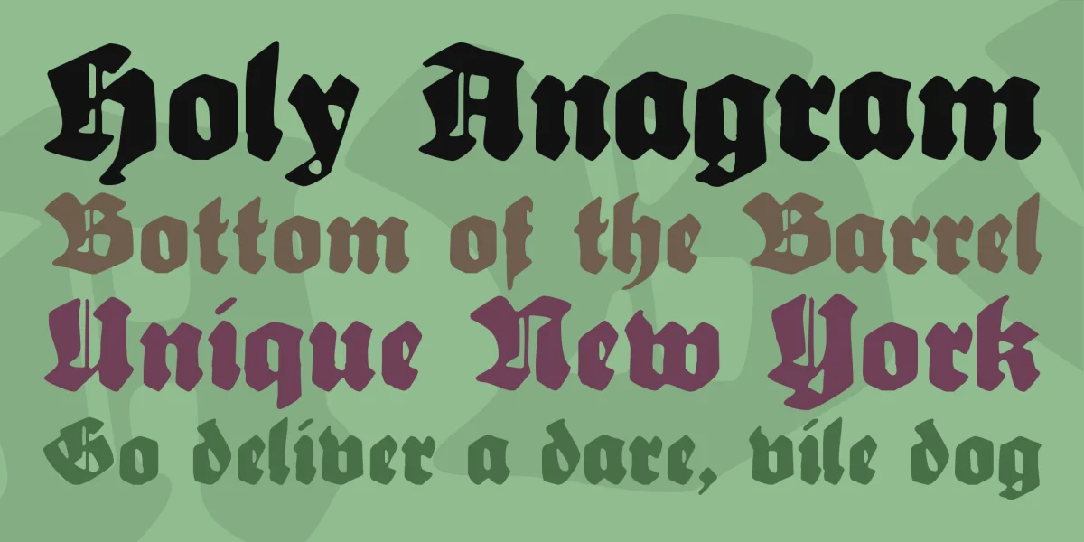 Sebaldus Gotisch Font preview 2