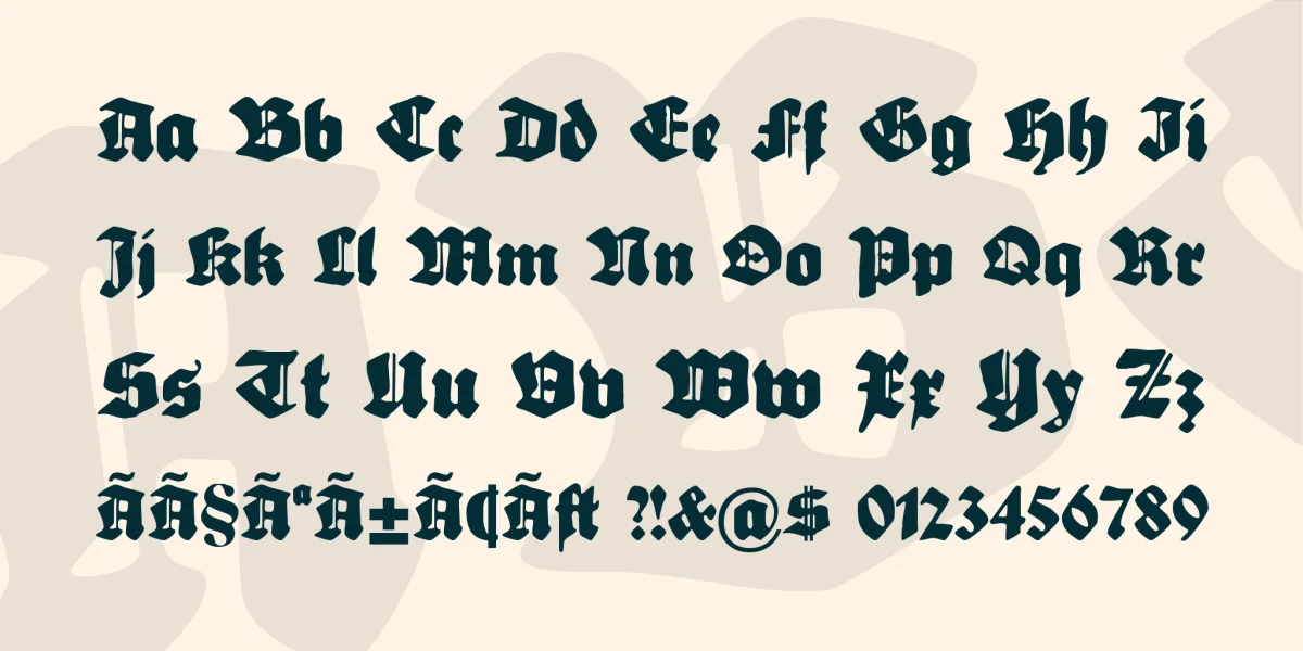 Sebaldus Gotisch Font preview 3