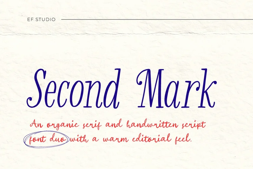 Second Mark Font