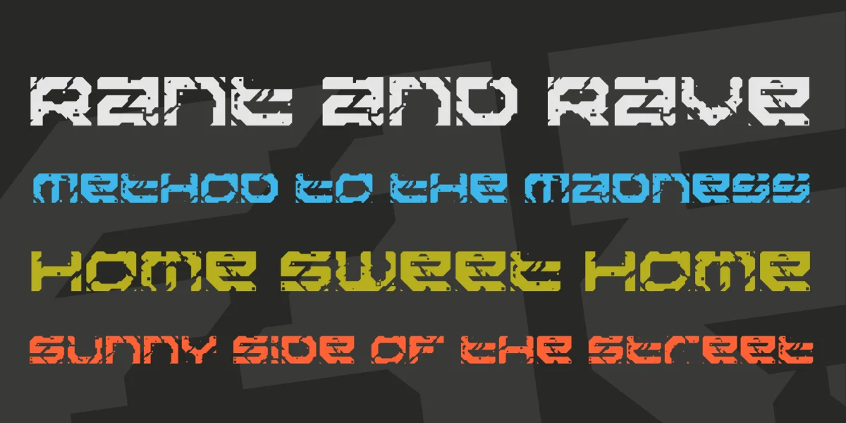 Sector 017 Font preview 2