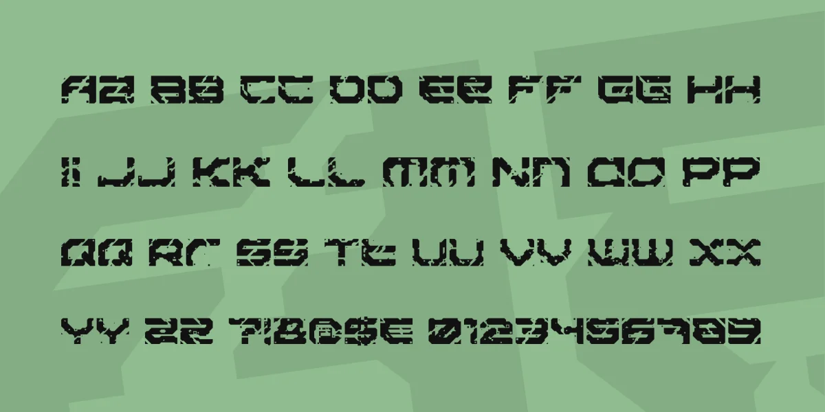 Sector 017 Font preview 3