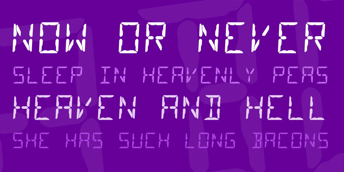 Segment14 Font preview 2