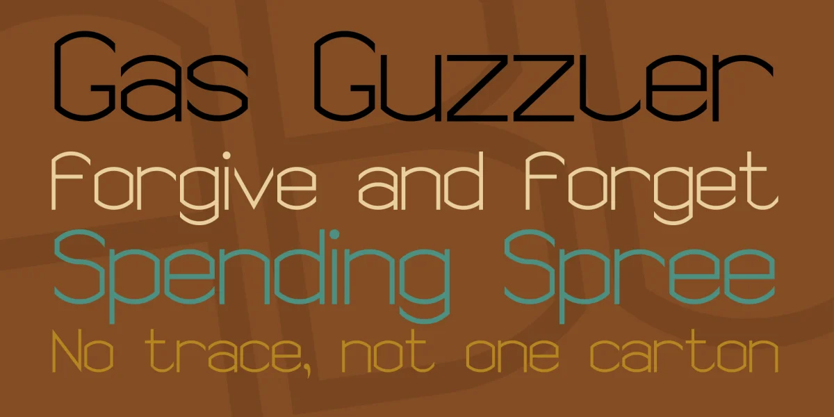 Semi Rounded Sans Serif 7 Font preview 2