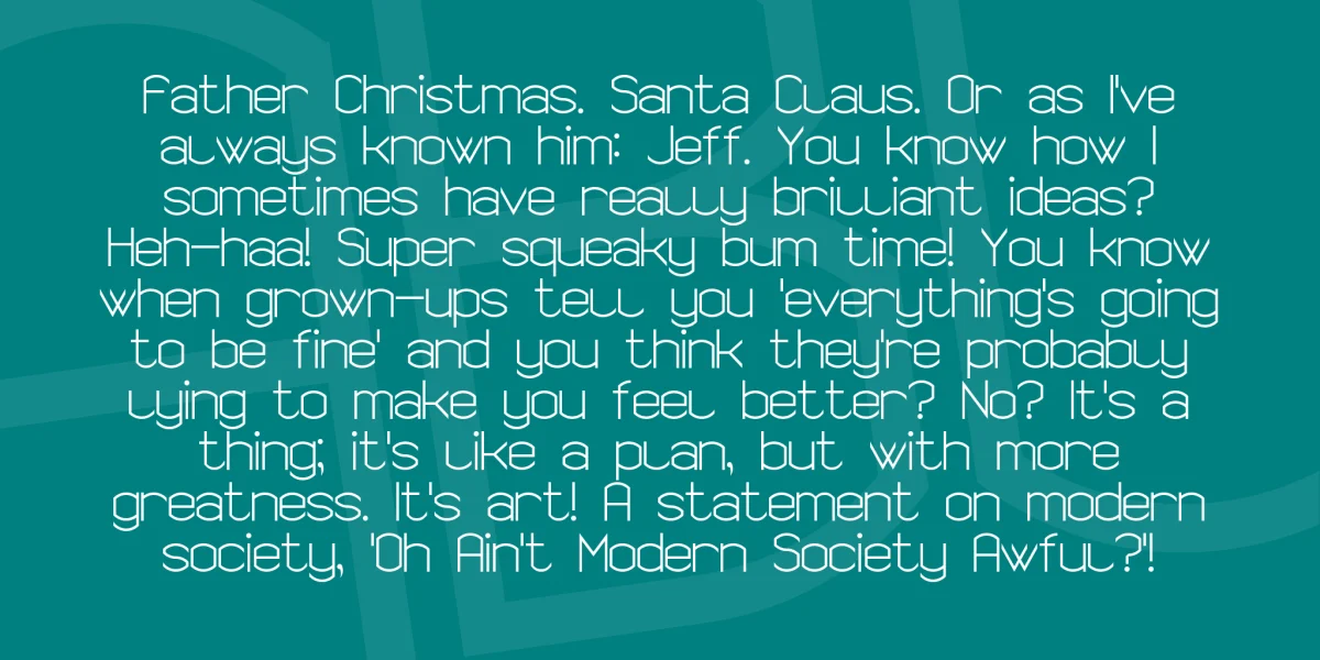 Semi Rounded Sans Serif 7 Font preview 3