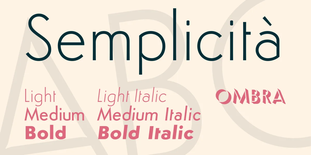 Semplicità Font Family