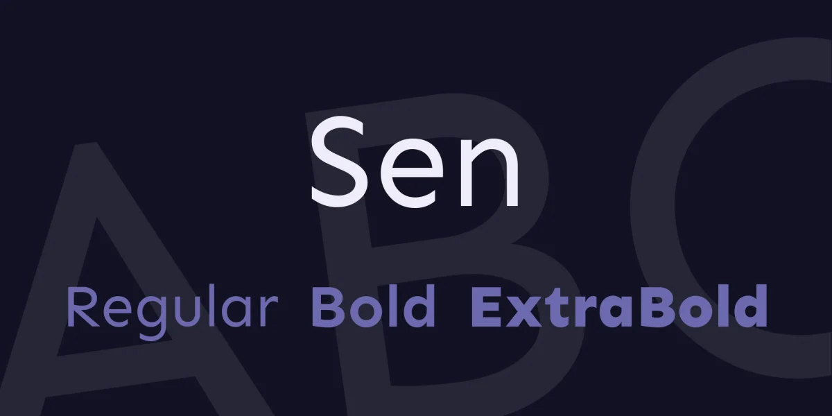 Sen Font Family