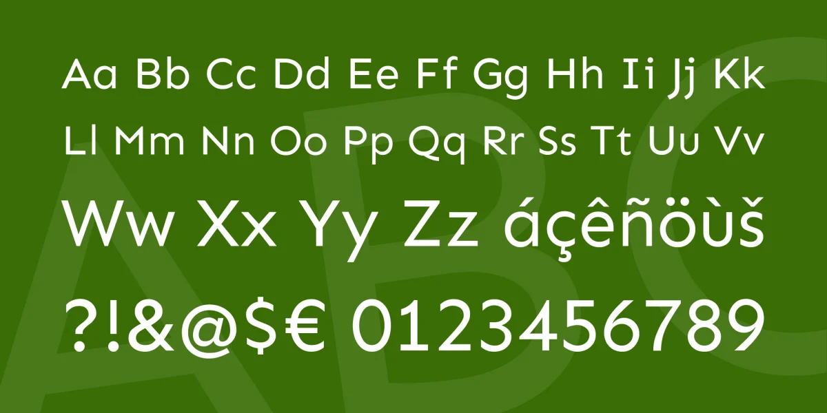 Sen Font Family preview 4