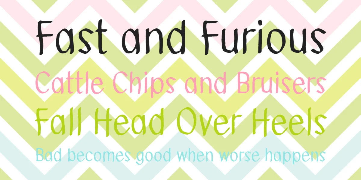Send me a postcard Font preview 5