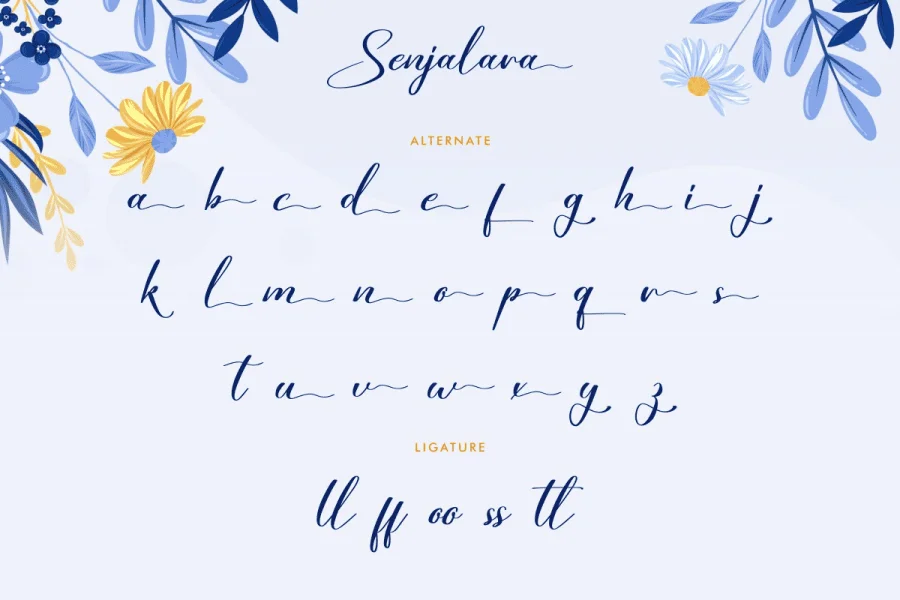 Senjalara Demo Font preview 7
