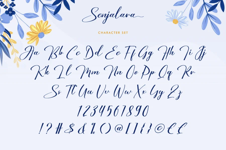 Senjalara Demo Font preview 8