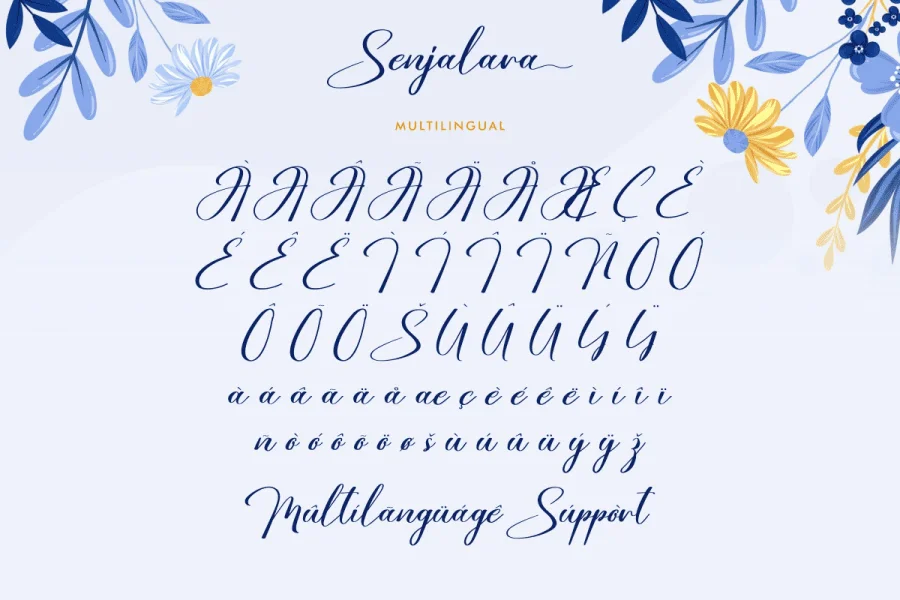 Senjalara Demo Font preview 9