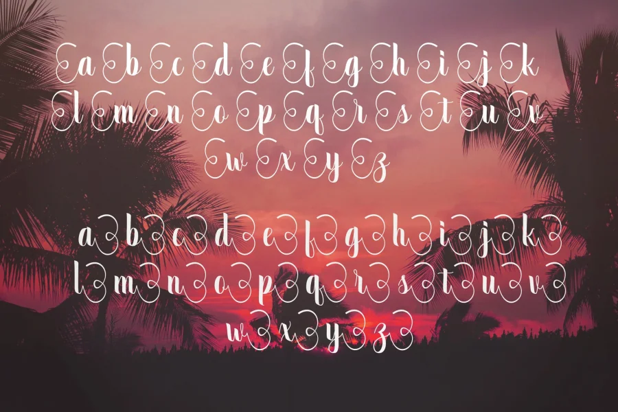 September Script Font preview 3