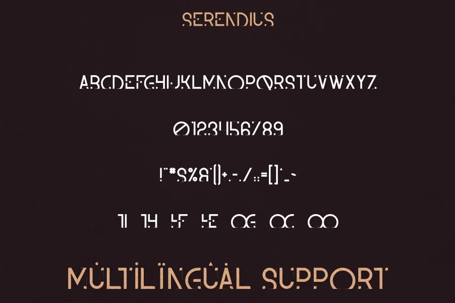 Serendius Font preview 8