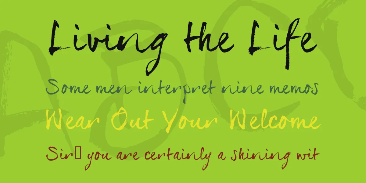 serial Sue TRIAL Font preview 2