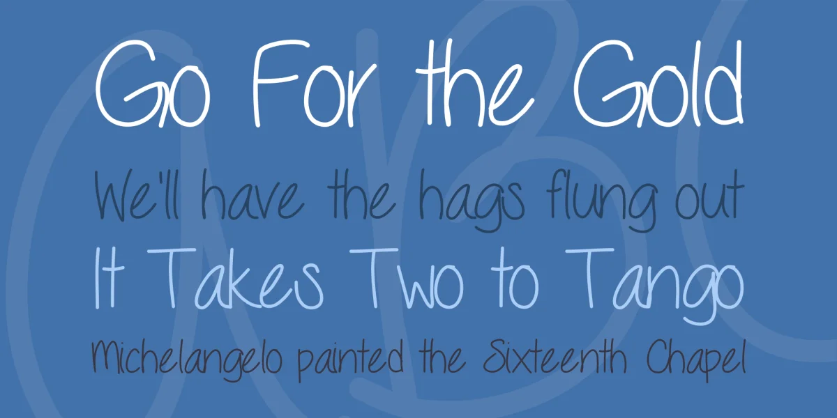Seriously Font preview 3