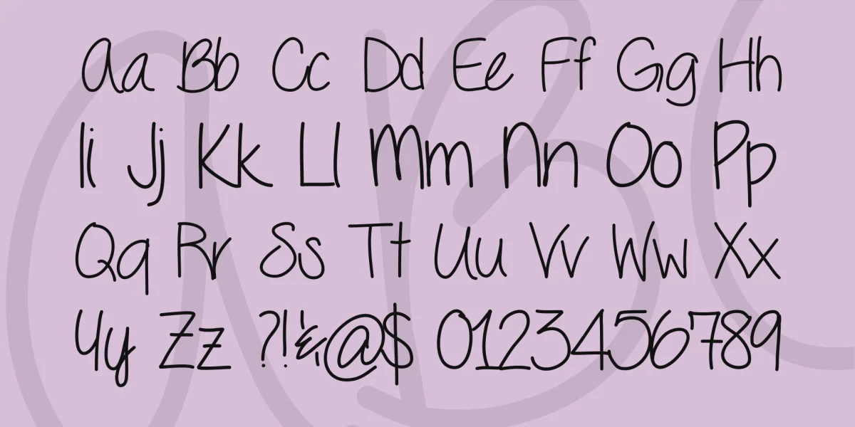 Seriously Font preview 5