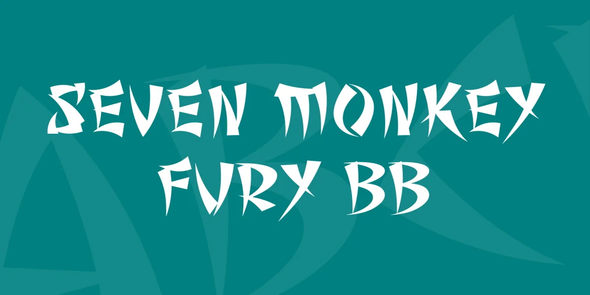 Seven Monkey Fury BB Font