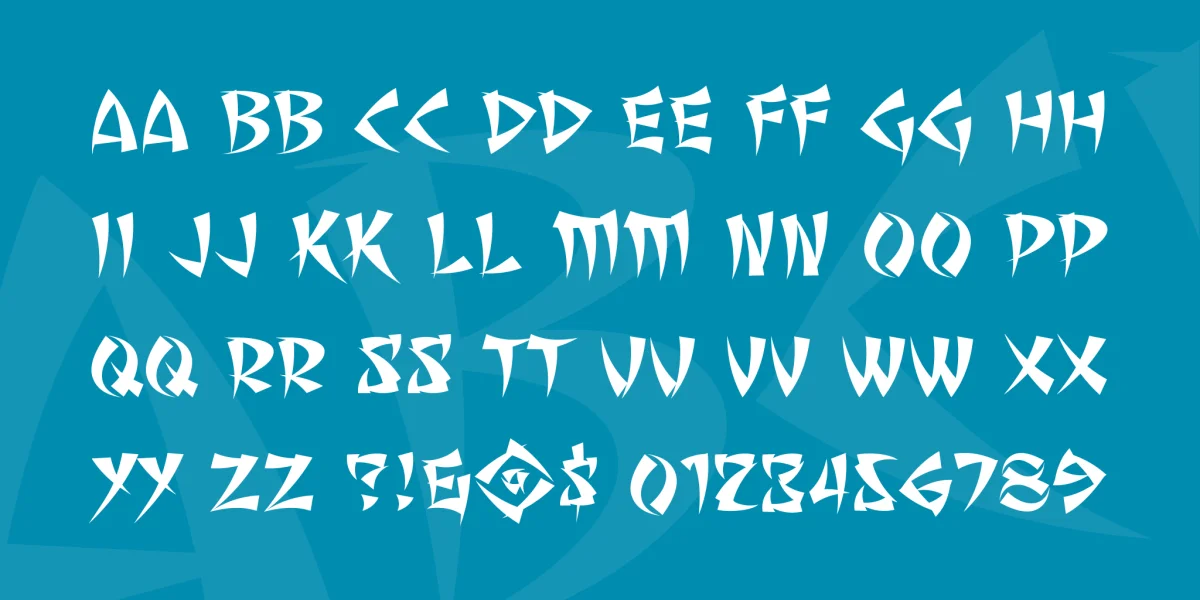Seven Monkey Fury BB Font preview 4