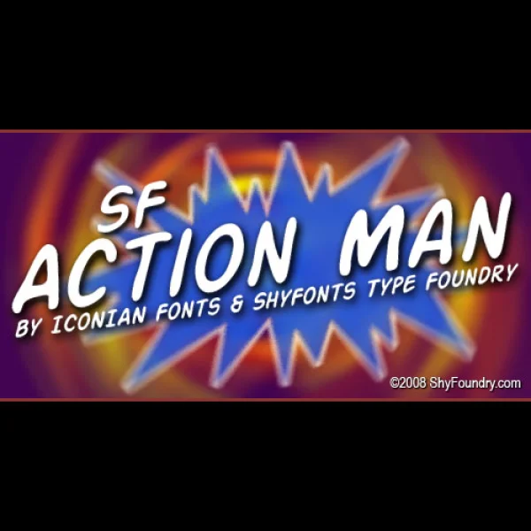 SF Action Man Font Family