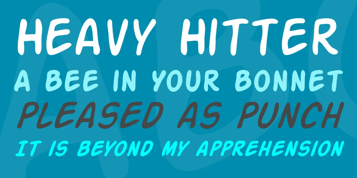 SF Action Man Font Family preview 3