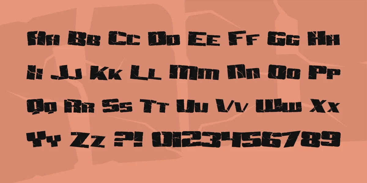 SF Aftershock Debris Font Family preview 3