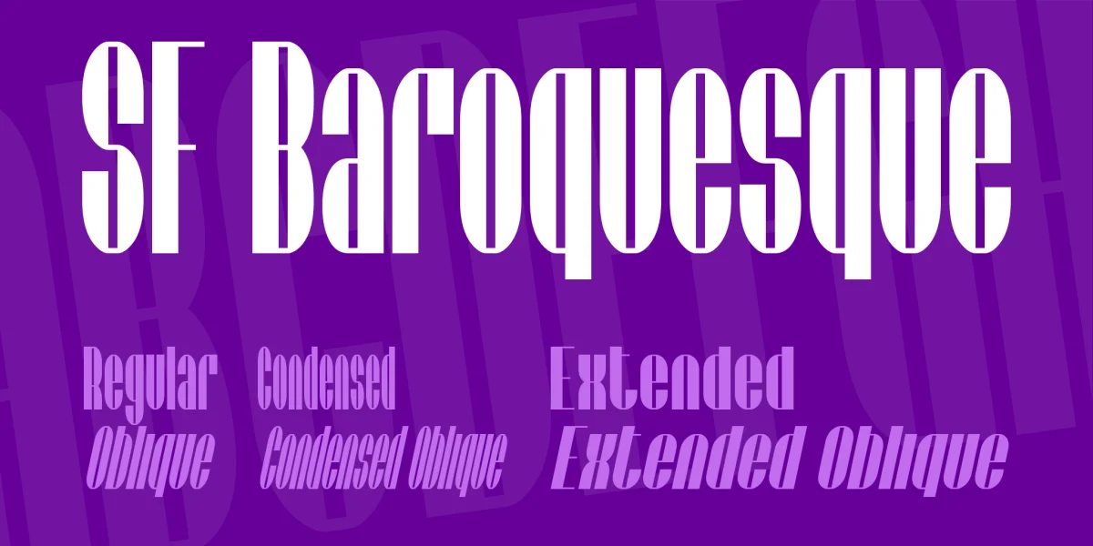 SF Baroquesque Font Family preview 2