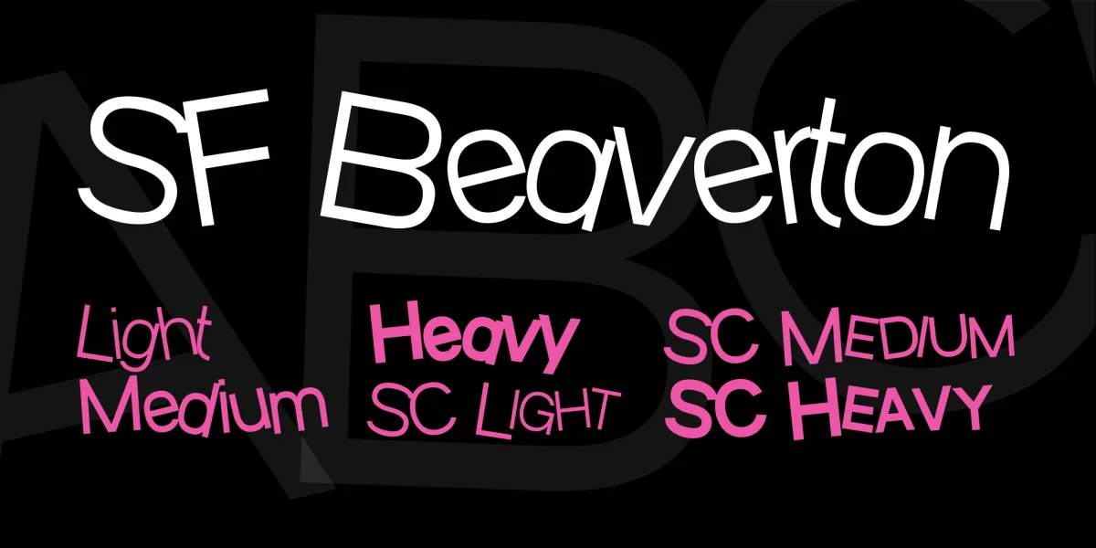 SF Beaverton Font Family preview 2