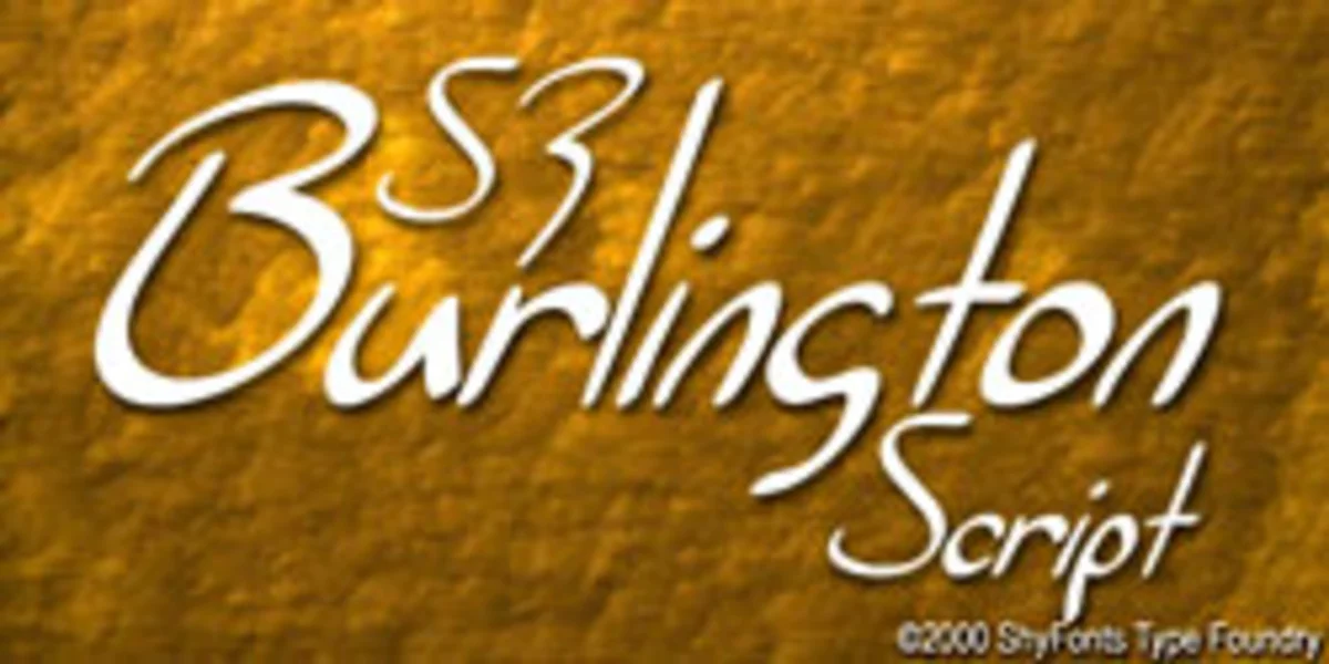 SF Burlington Script Font Family