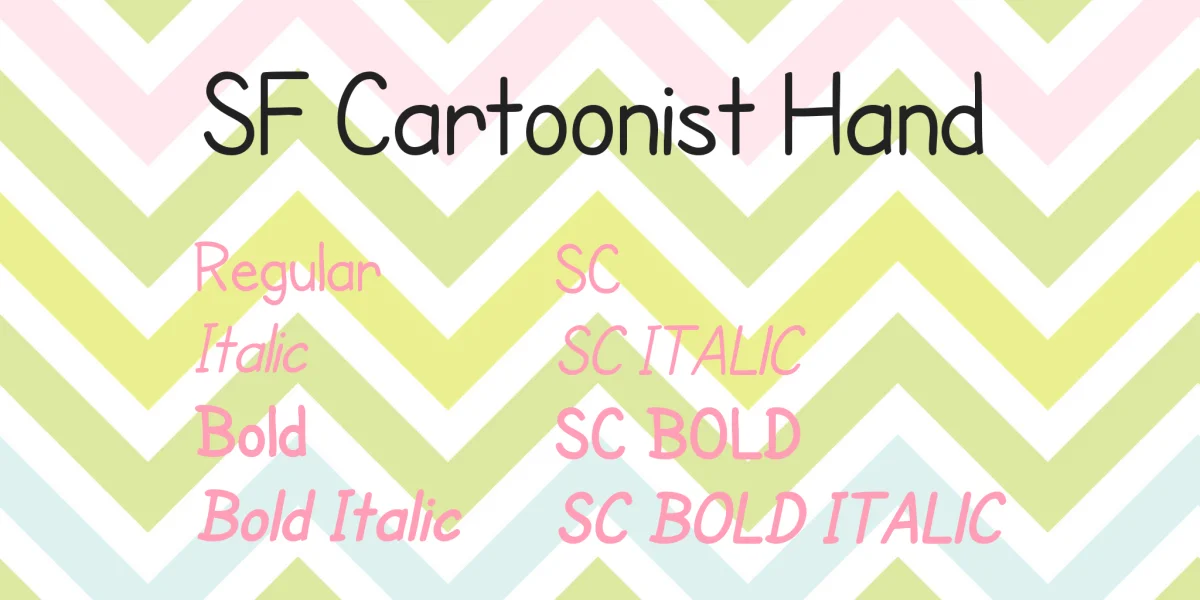 SF Cartoonist Hand Font Family