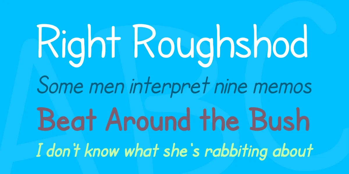 SF Cartoonist Hand Font Family preview 2