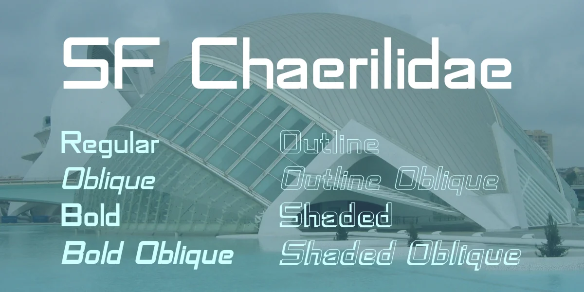 SF Chaerilidae Font Family