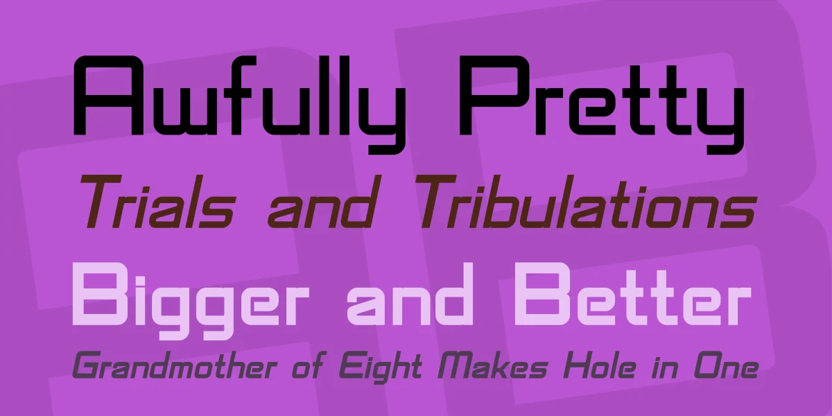 SF Chaerilidae Font Family preview 2