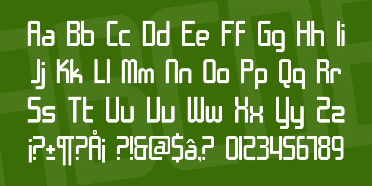SF Chrome Fenders Font Family preview 2