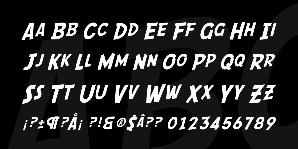SF Comic Script Font Family preview 2