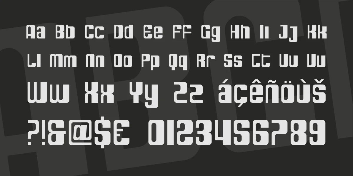 SF DecoTechno Font Family preview 2