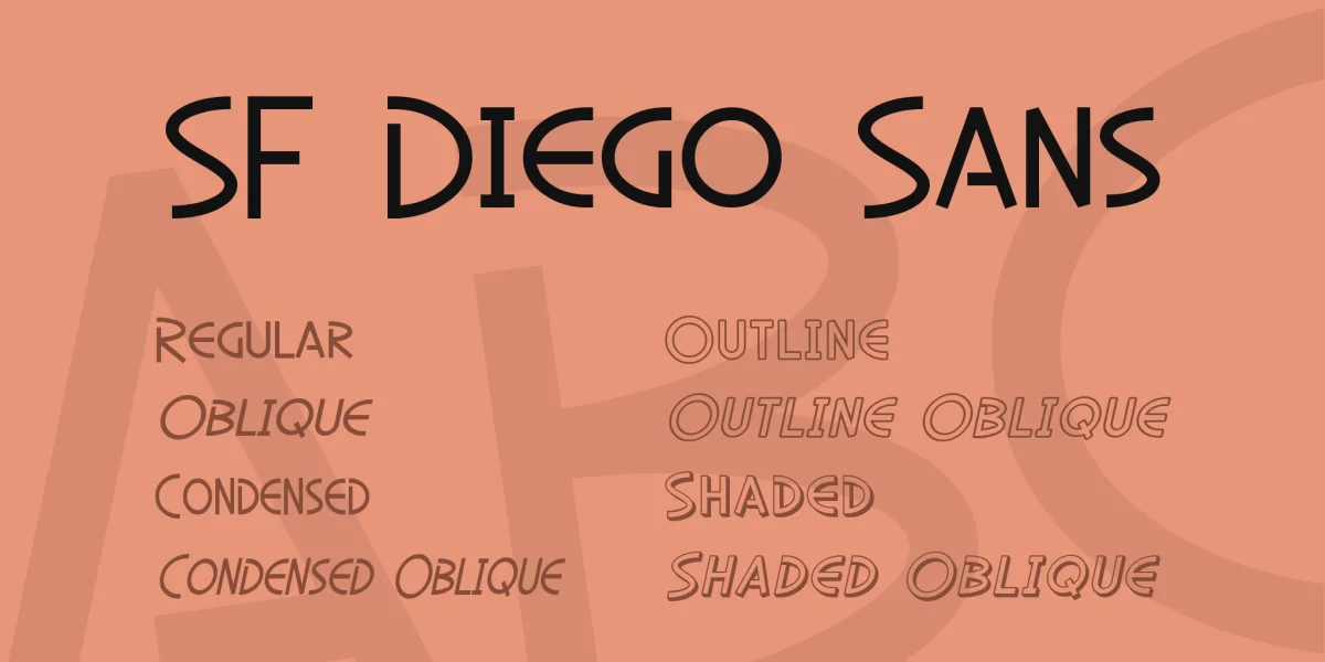 SF Diego Sans Font Family