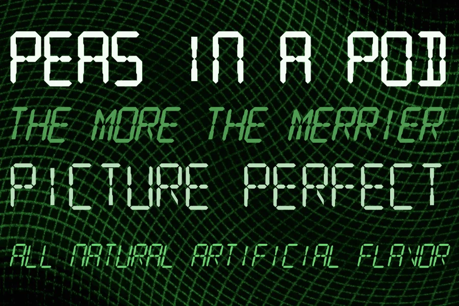 SF Digital Readout Font Family preview 2
