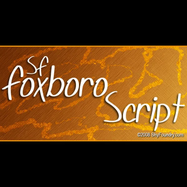 SF Foxboro Script Font Family