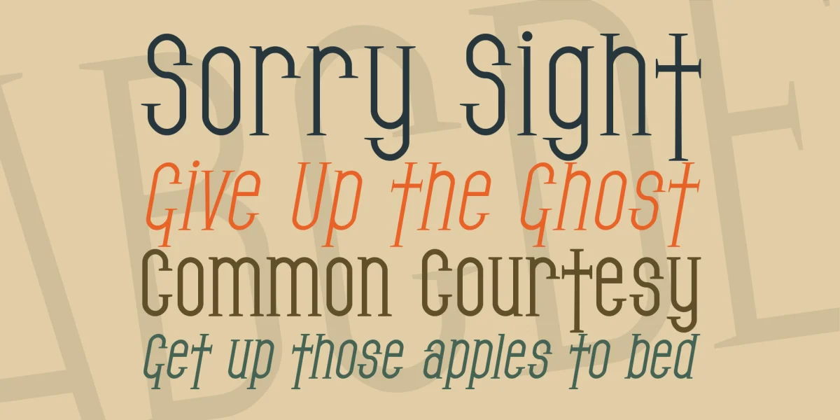 SF Gothican Font Family preview 3