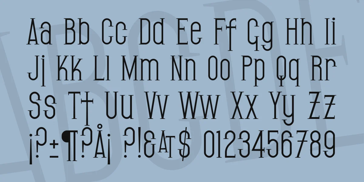 SF Gothican Font Family preview 4