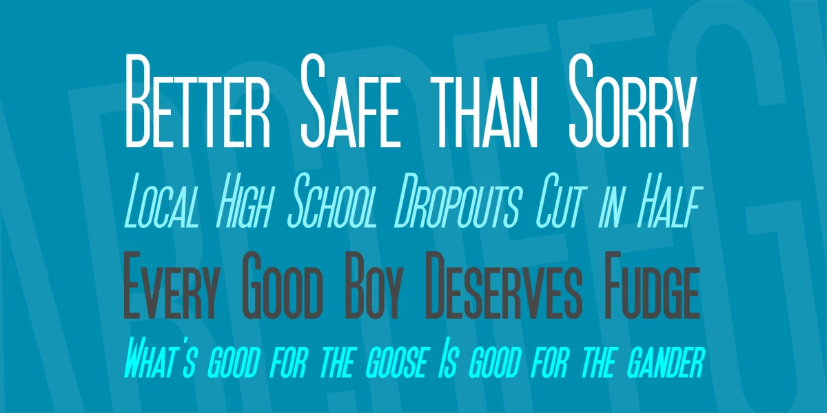 SF Movie Poster Font Family preview 2