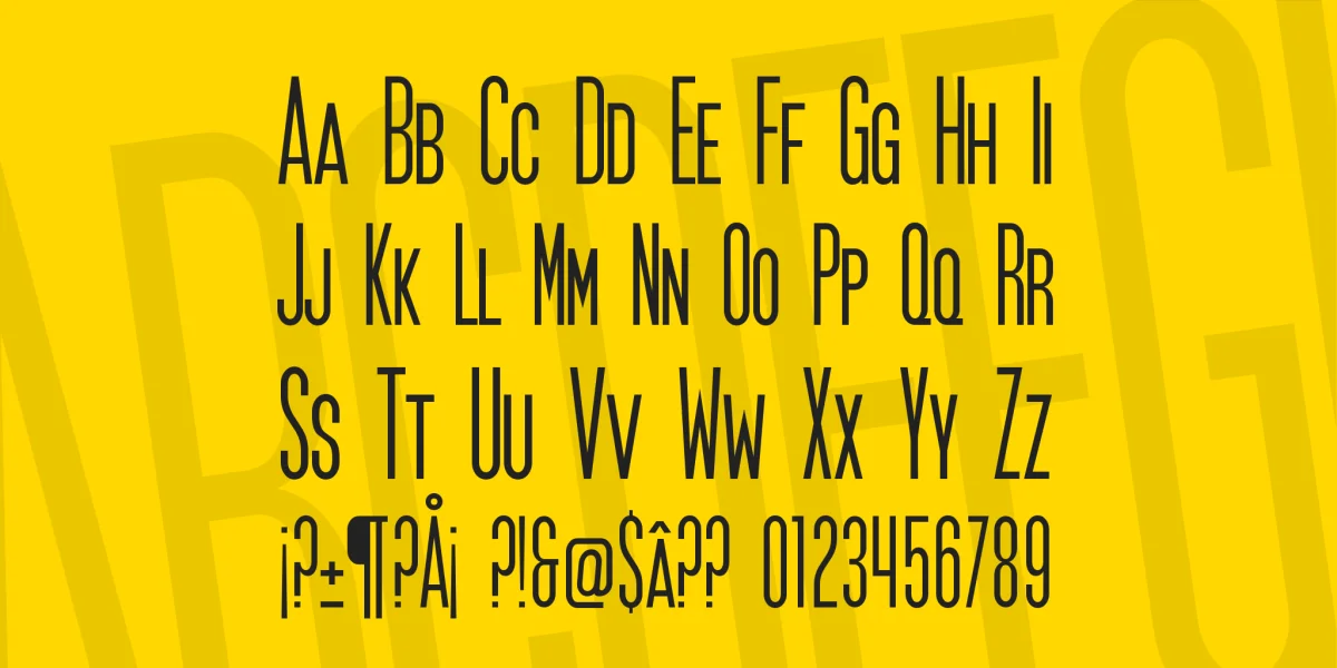 SF Movie Poster Font Family preview 3