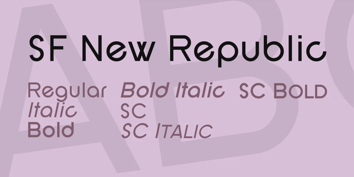 SF New Republic Font Family preview 2