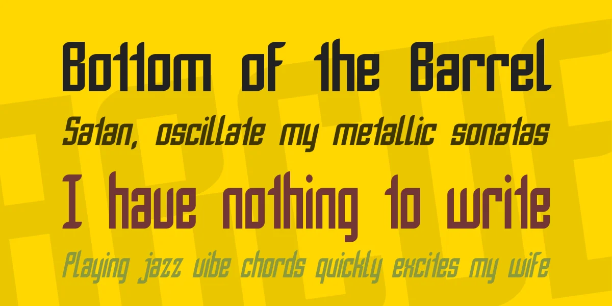 SF Piezolectric Font Family preview 2