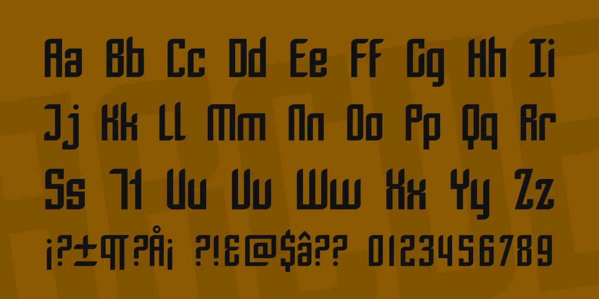 SF Piezolectric Font Family preview 3