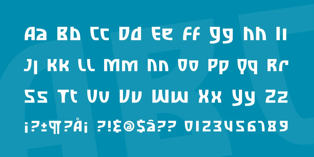 SF Retroesque Font Family preview 3