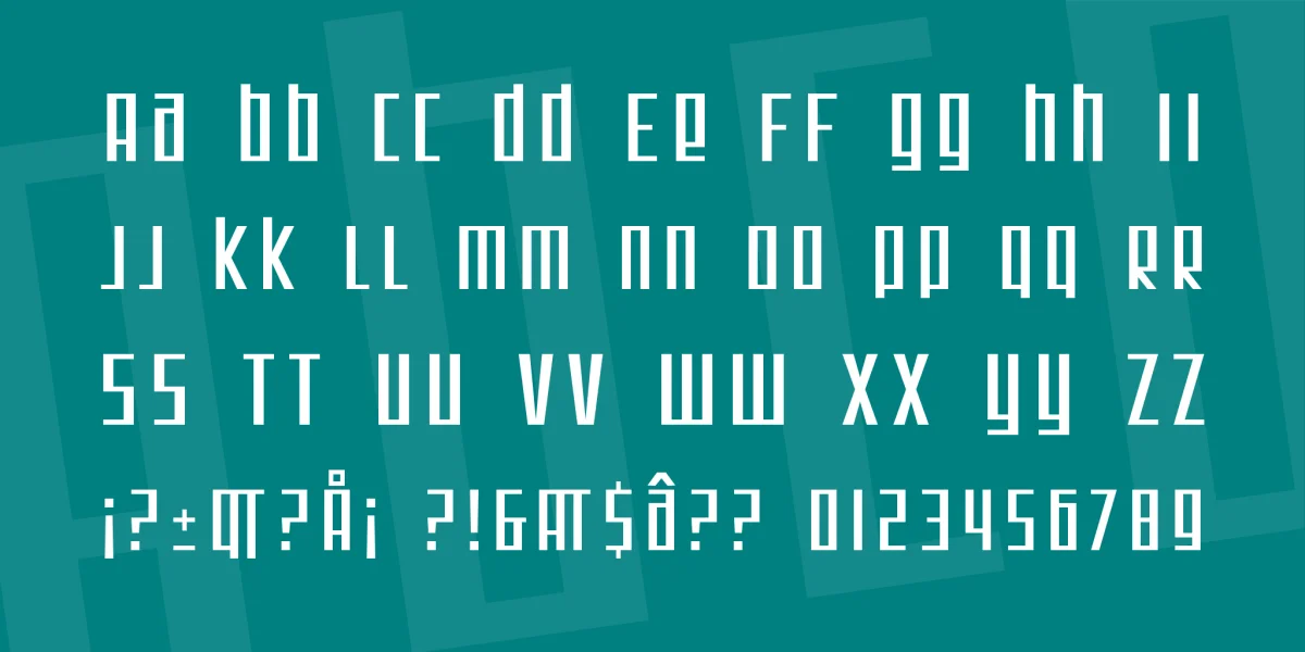 SF Square Root Font Family preview 2
